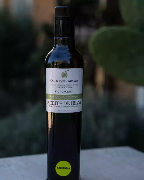 Aceite de oliva arbequina en Ibiza